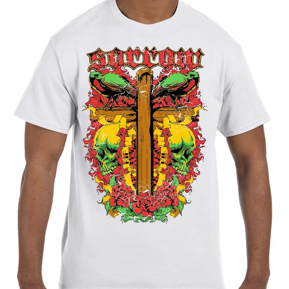 Men's "Summer Cotage " Printed T-Shirts